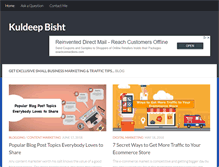 Tablet Screenshot of kuldeepbisht.com